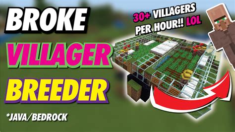 How to make a Villager Breeder in Minecraft Bedrock, this Villager Breeder for Minecraft Bedrock (MCPEXboxPS5Nintendo SwitchPC) works in all versions inc. . Villager breeder bedrock